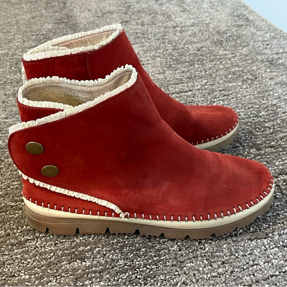 Jacques Levine Suede Booties